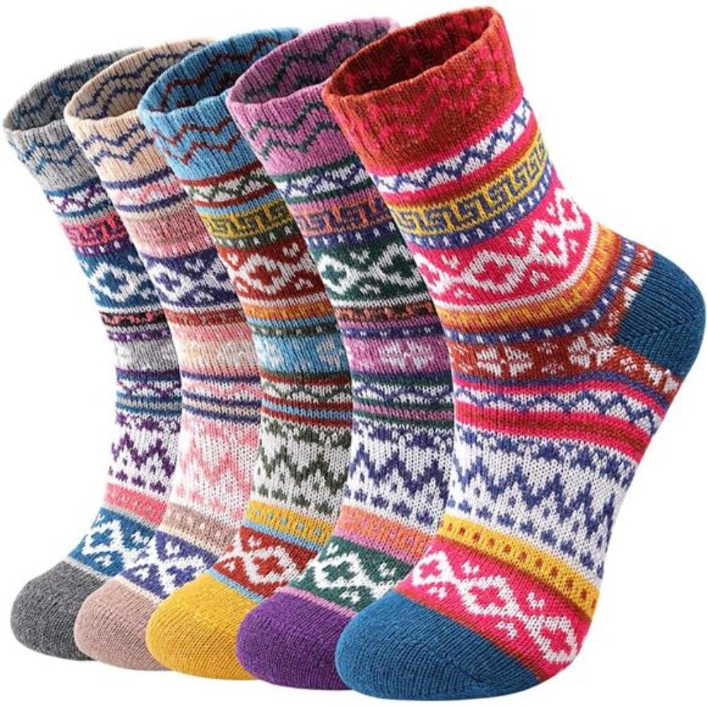 Clothclose Wool Socks - Winter Warm Wool Socks for Women Men, Soft Cozy Socks